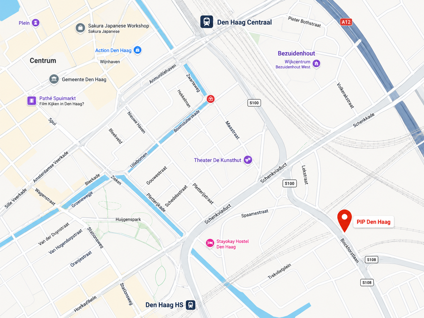 Plattegrond PIP Den Haag